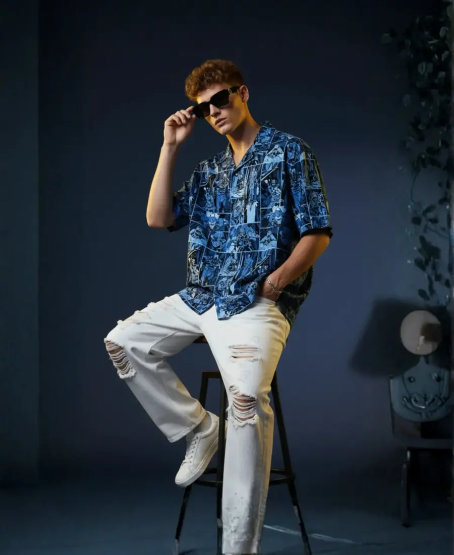 ADY’s Trends Nocturnal Sketch Comic Shirt